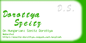 dorottya szeitz business card